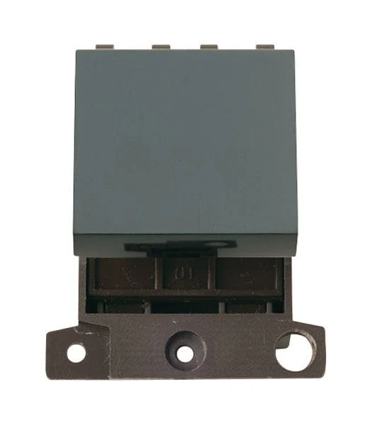Minigrid Plastic 250v 32A DP Switch Module - Black