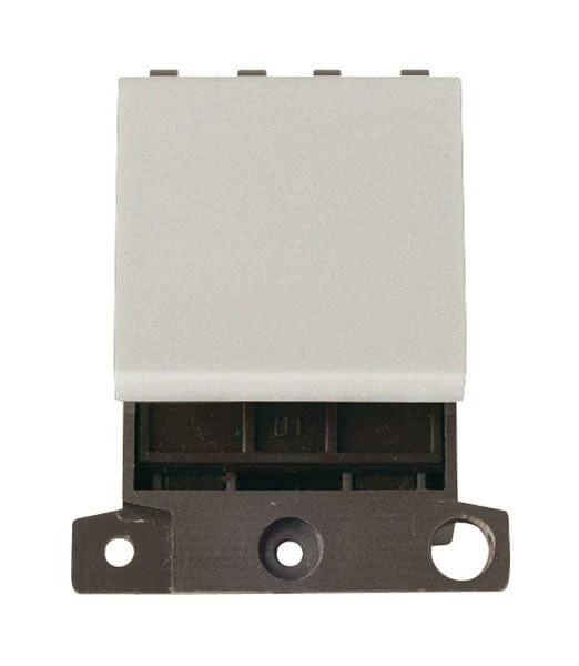 Minigrid Plastic 250v 32A DP Switch Module - Click White
