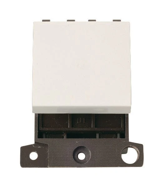 Minigrid Plastic 250v 32A DP Switch Module - Polar White