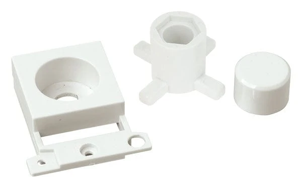Minigrid Plastic Dimmer Module Mounting Kit - Click White