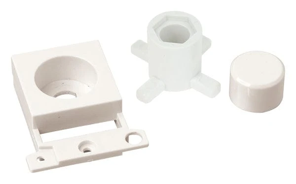 Minigrid Plastic Dimmer Module Mounting Kit - Polar White