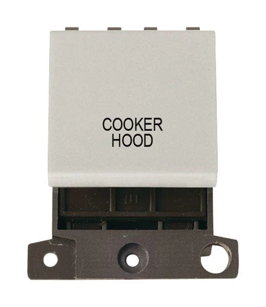 Minigrid Plastic Printed 20A DP Switch - Click White - Cooker Hood