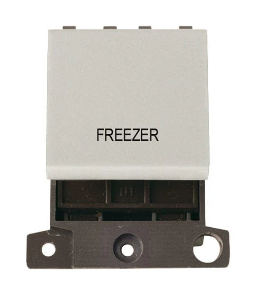 Minigrid Plastic Printed 20A DP Switch - Click White - Freezer