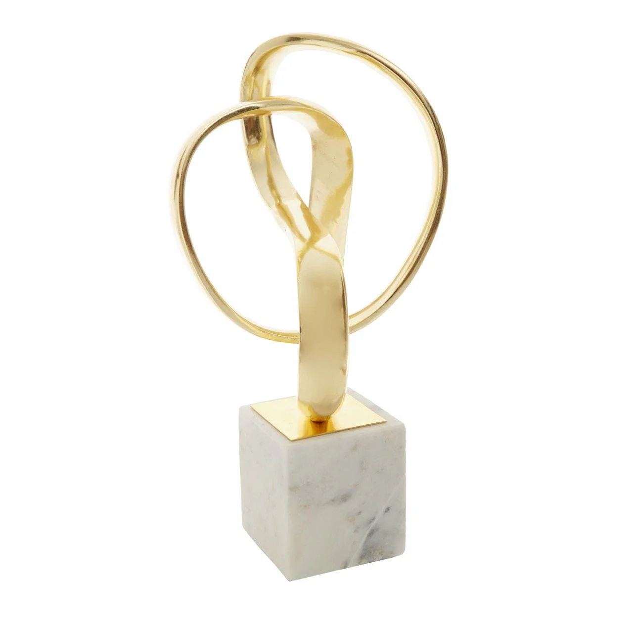 Mirano Gold Finish Knot Sculpture - Image 5