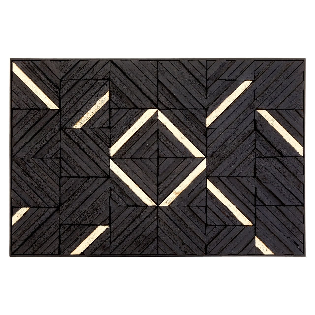 Modello Gold / Black Wood Panel Wall Art