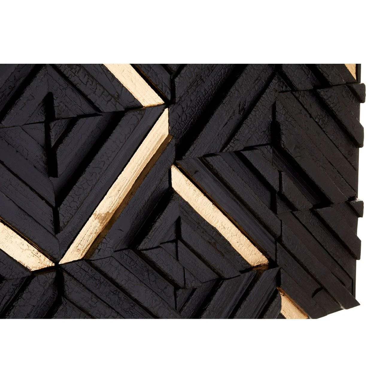 Modello Gold / Black Wood Panel Wall Art - Image 3