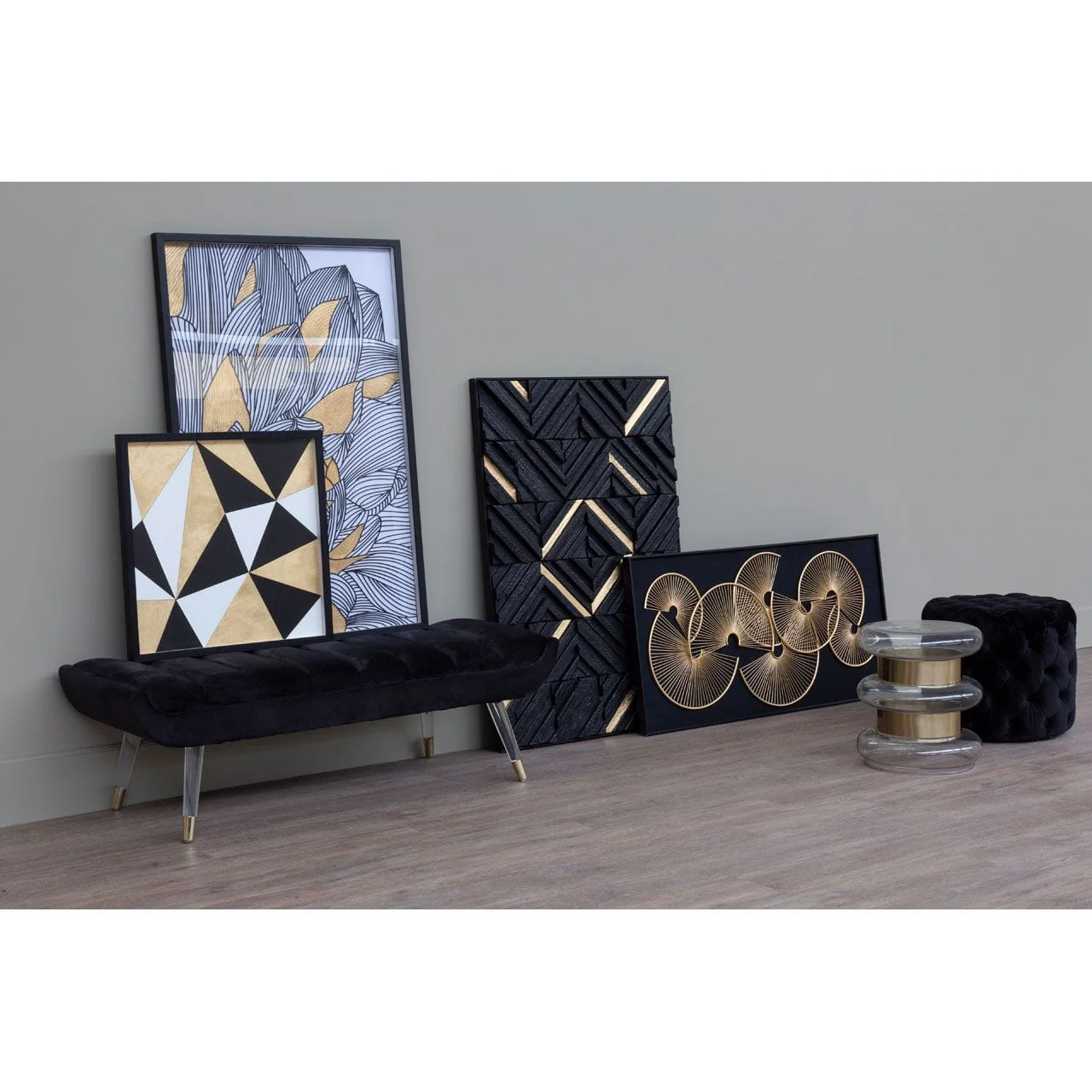 Modello Metal Fan Framed Wall Art - Image 6