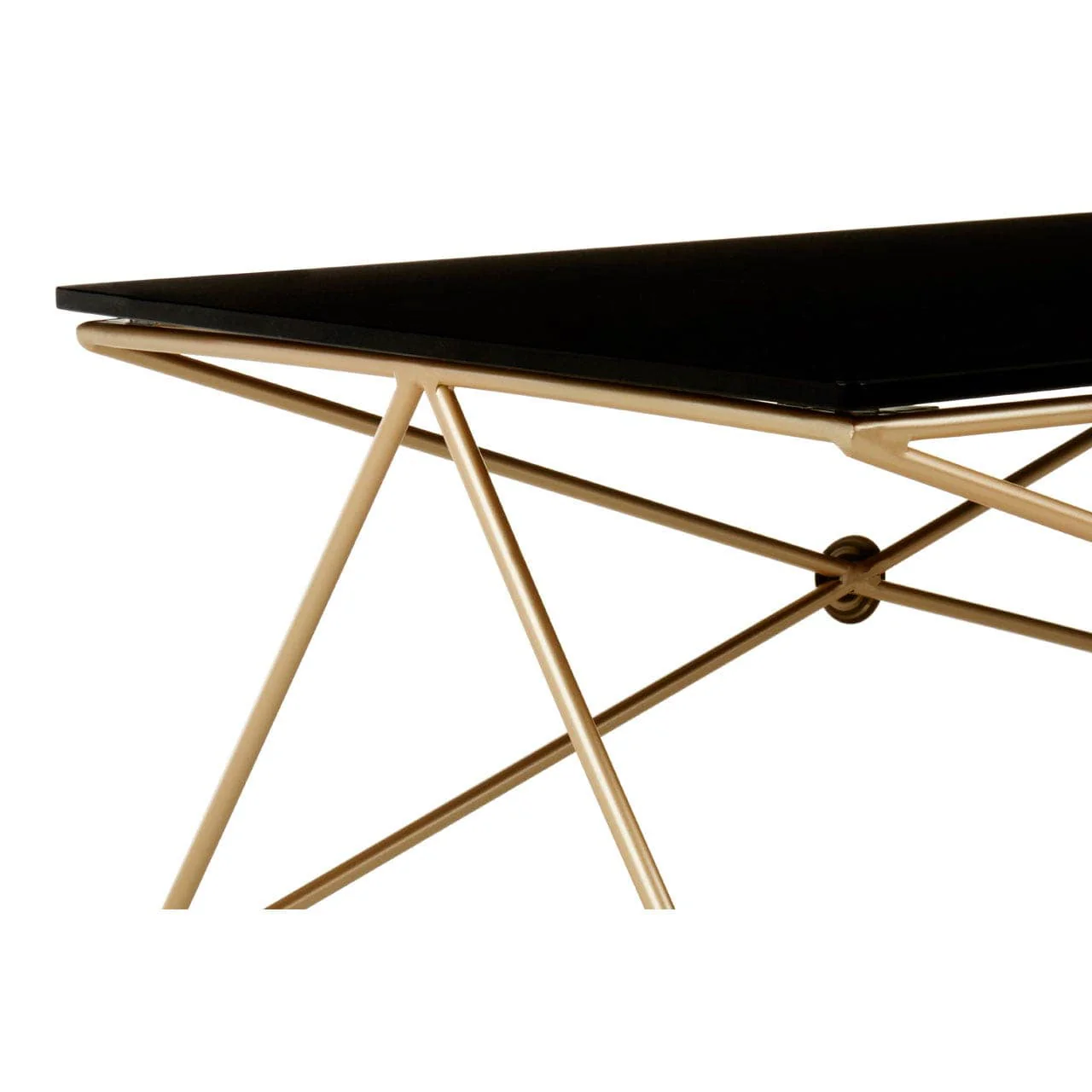 Monroe Gold Finish Coffee Table - Image 4