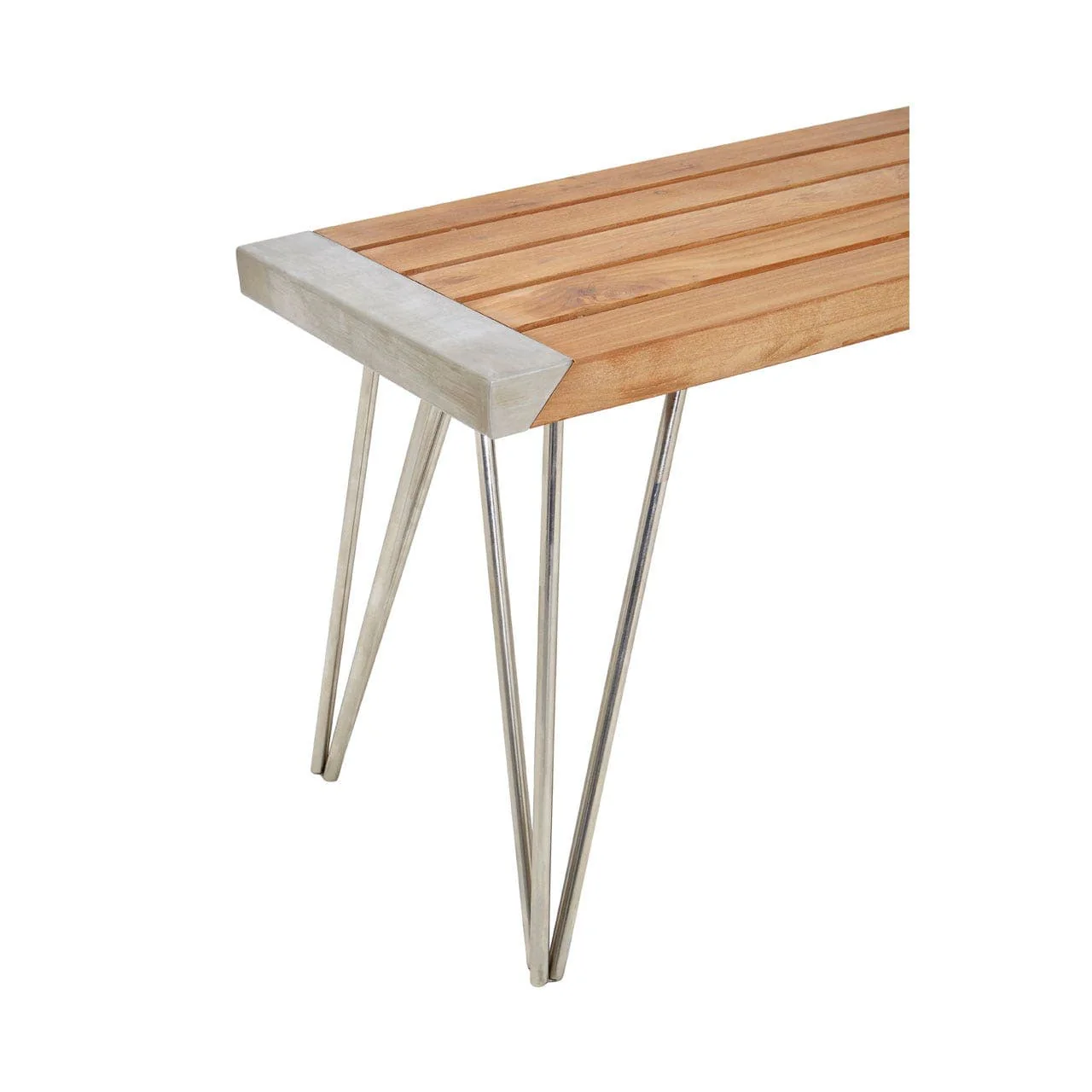 Nandri Teak Wood Bench - Image 4