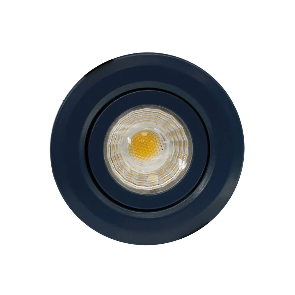 Navy Blue Tiltable Adjustable 4K Fire Rated LED 6W IP44 Dimmable Downlight - Image 2