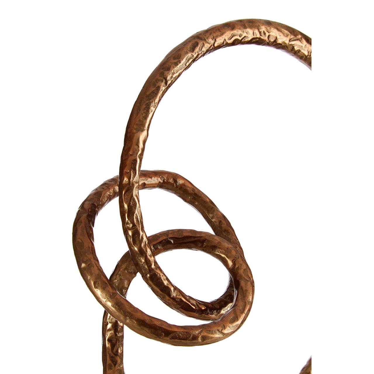 Nexus Round Rough Bronze Sculpture - Image 5