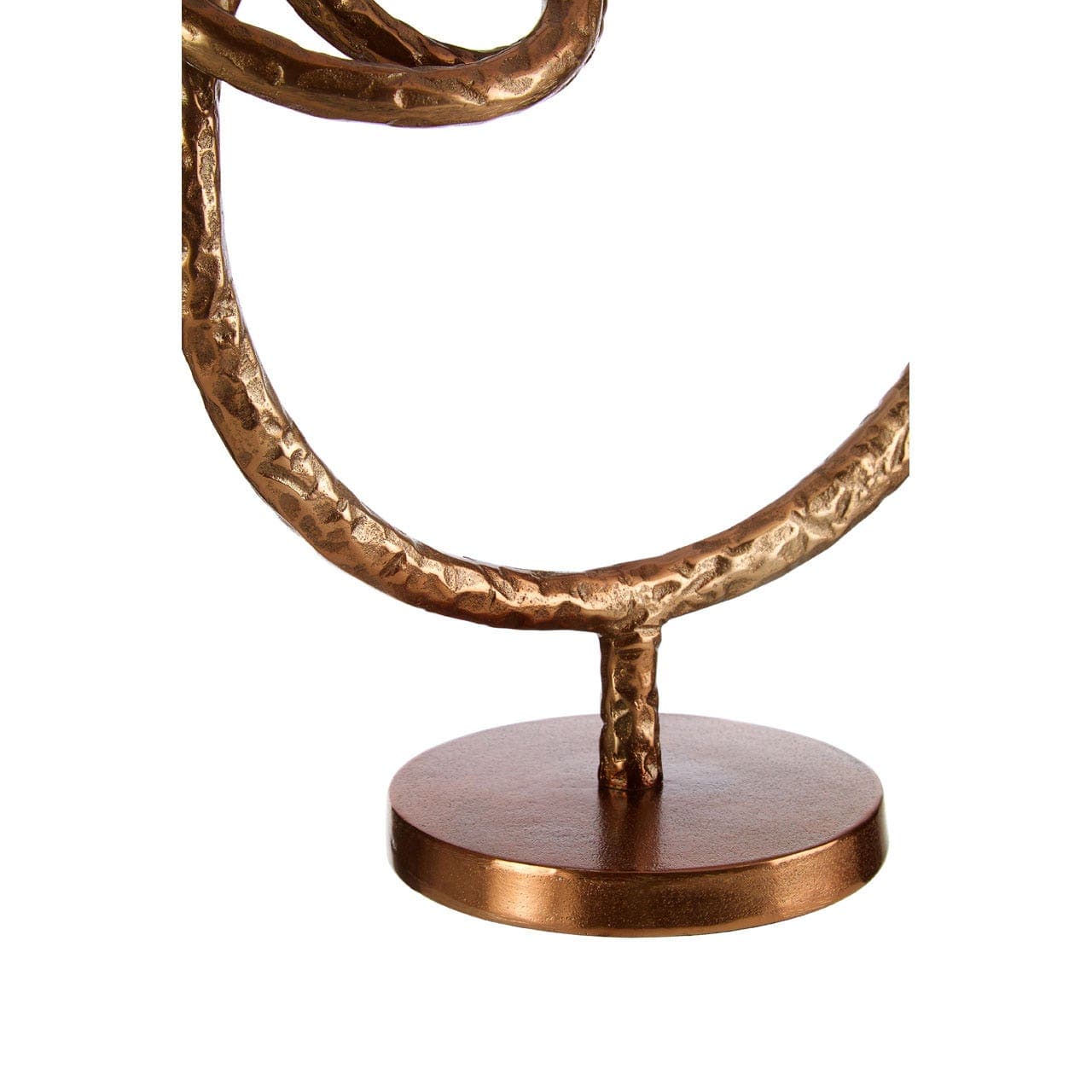 Nexus Round Rough Bronze Sculpture - Image 6