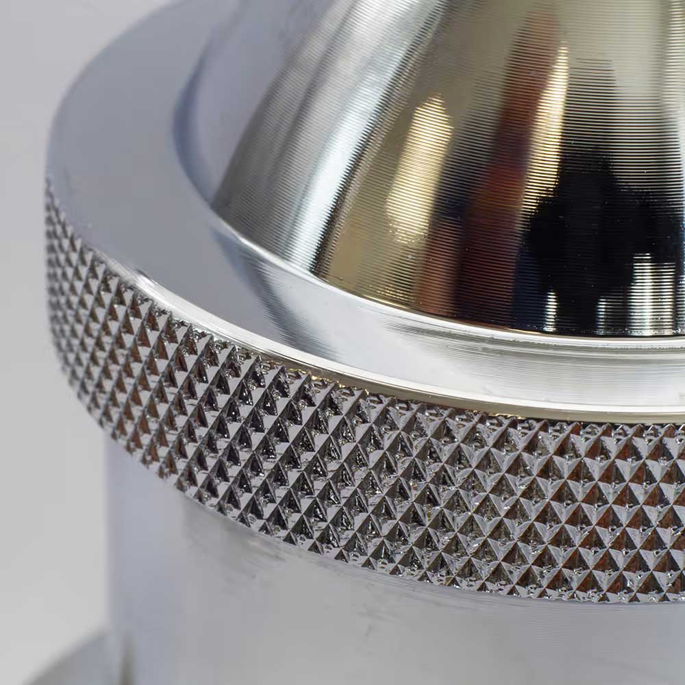 Nickel Decorative Bulb Holder with Grey Twisted Cable - Image 2