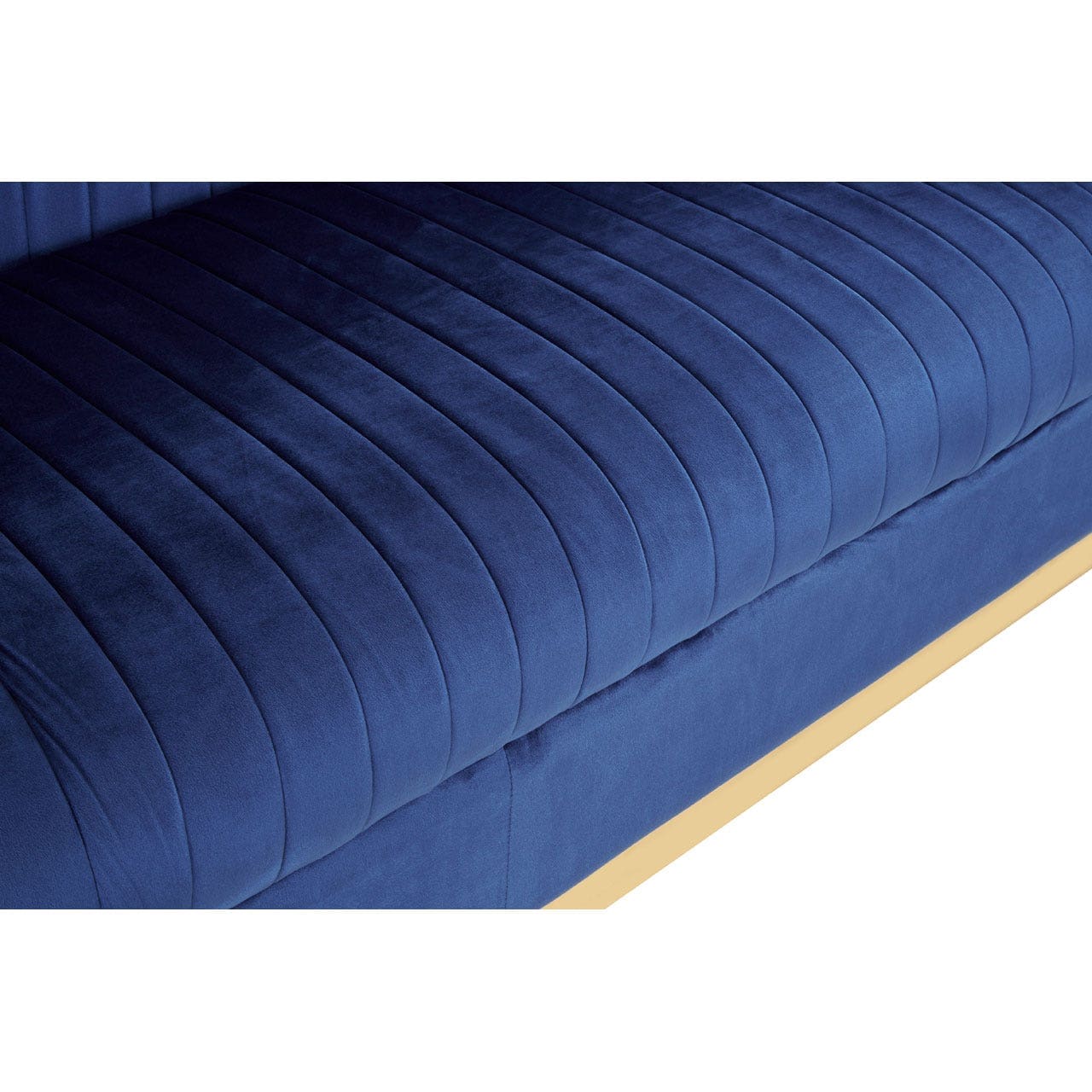 Opal 3 Seat Deep Blue Sofa - Image 7