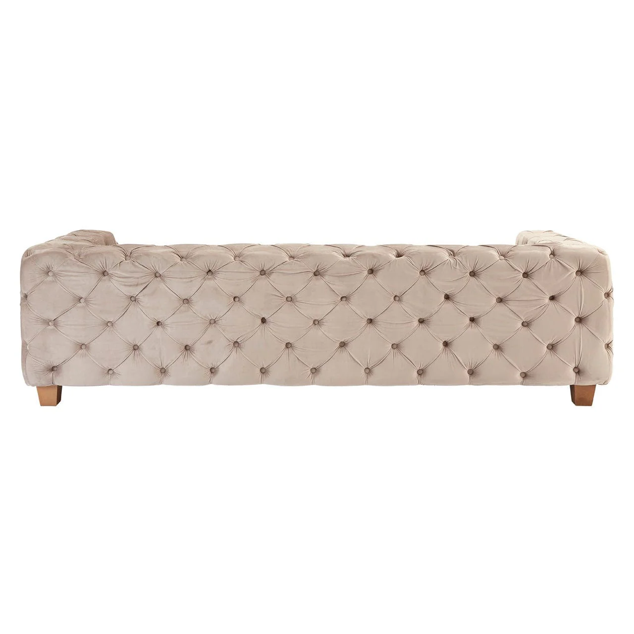 Ophelia Coffee Velvet 3 Seat Sofa - Image 5