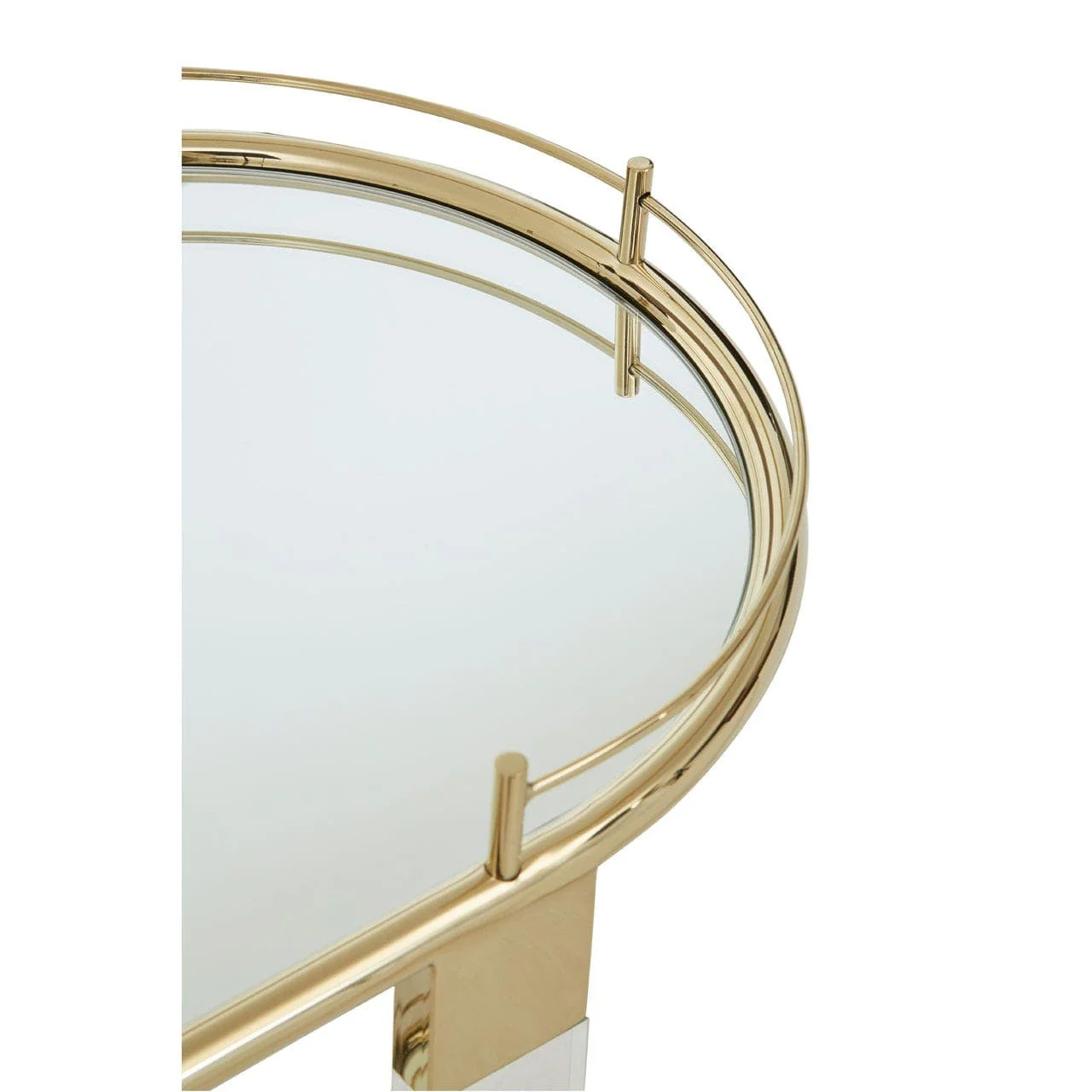 Oria Trolley Mirror With Warm Metallic Frame - Image 3