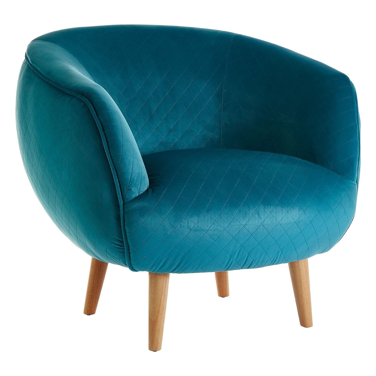 Shakespeare Teal Fabric Chair - Image 3