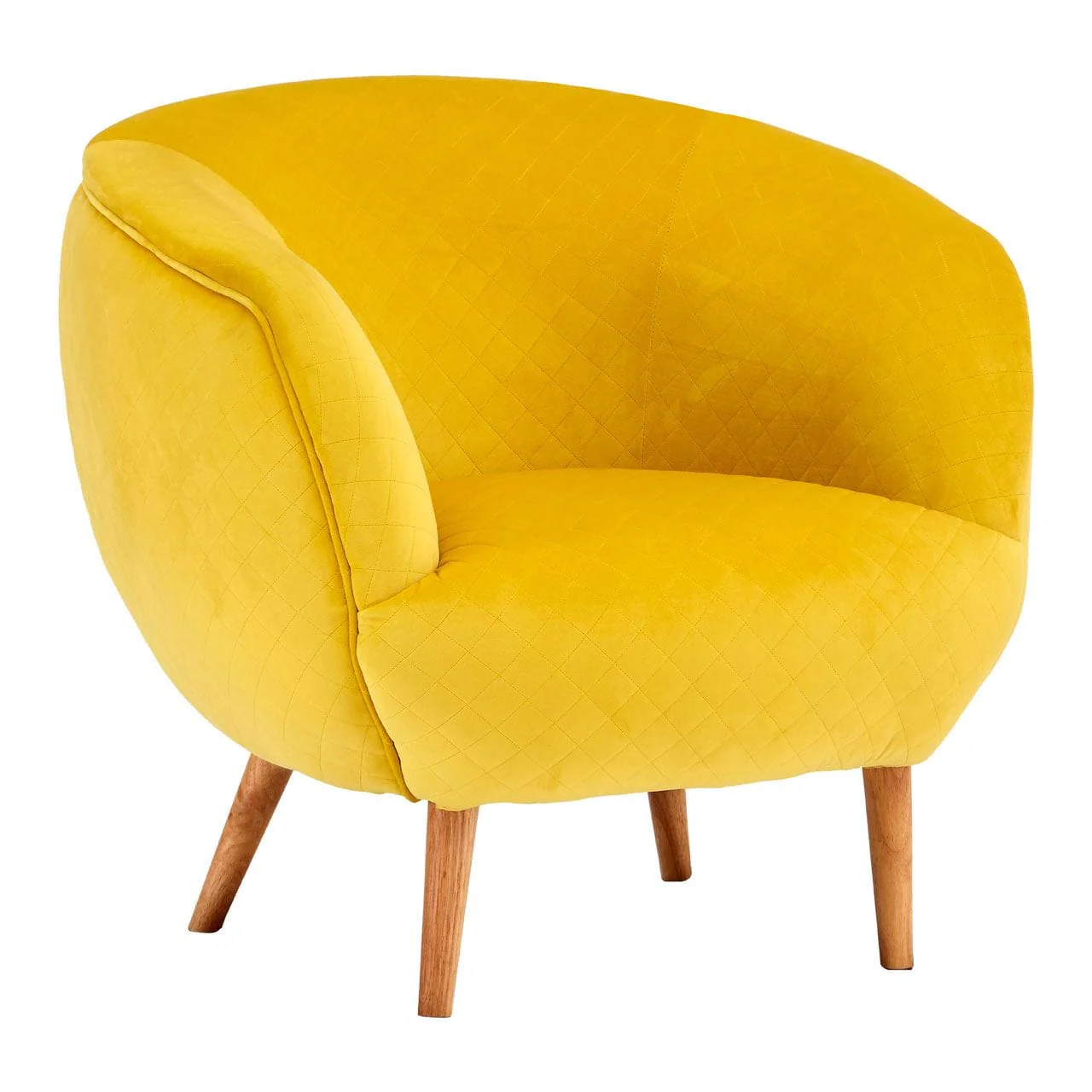 Shakespeare Yellow Fabric Chair