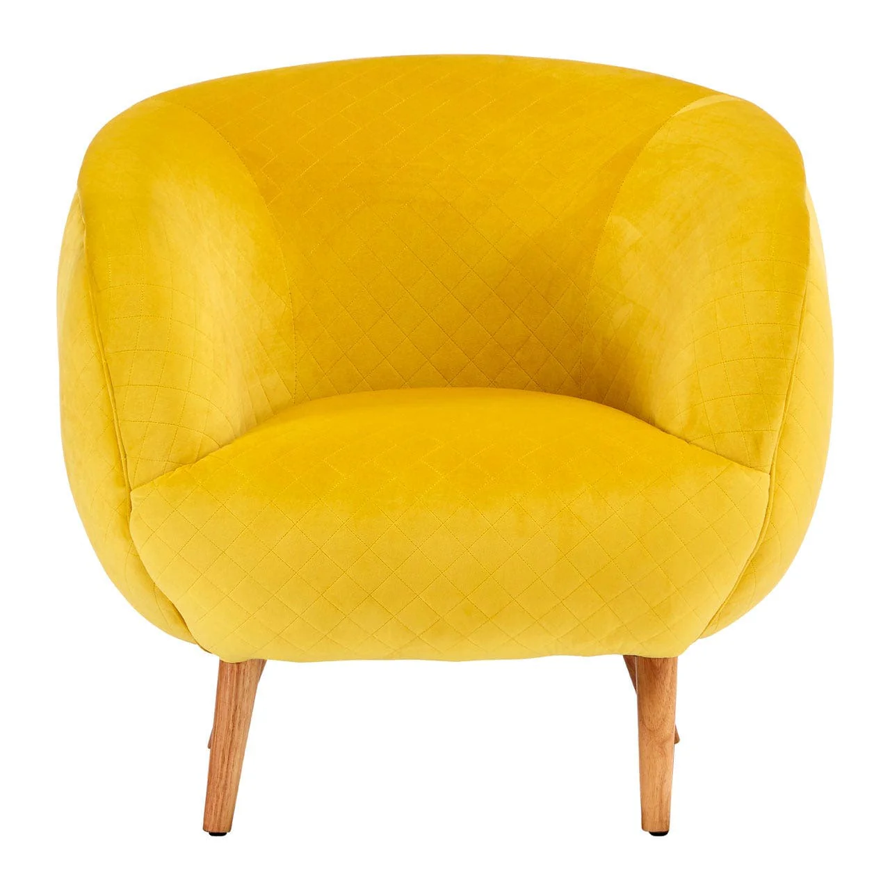 Shakespeare Yellow Fabric Chair - Image 3