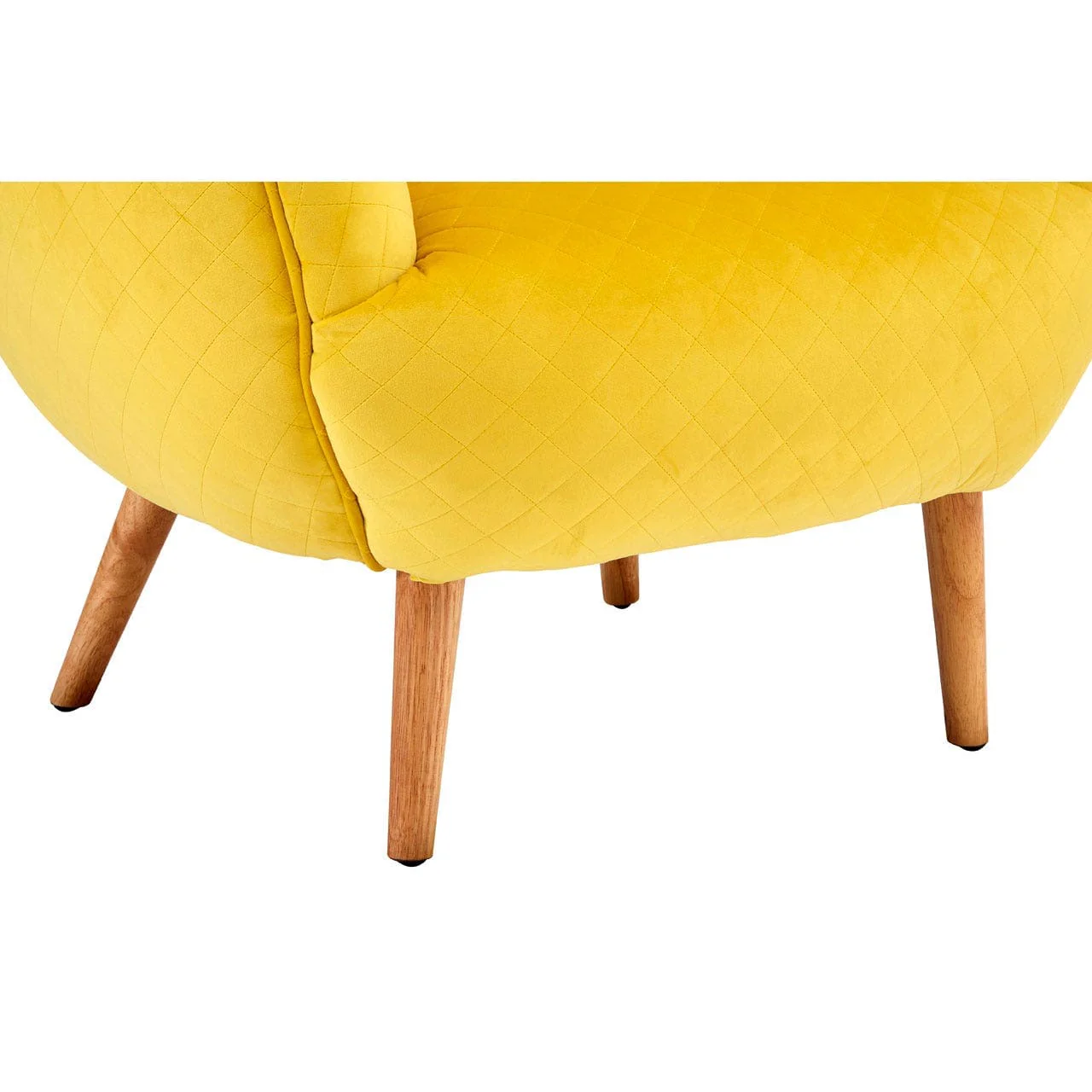 Shakespeare Yellow Fabric Chair - Image 5