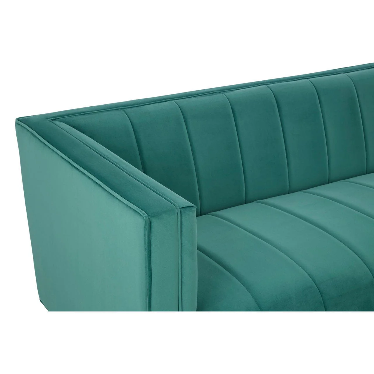 Otylia 3 Seat Green Sofa - Image 6