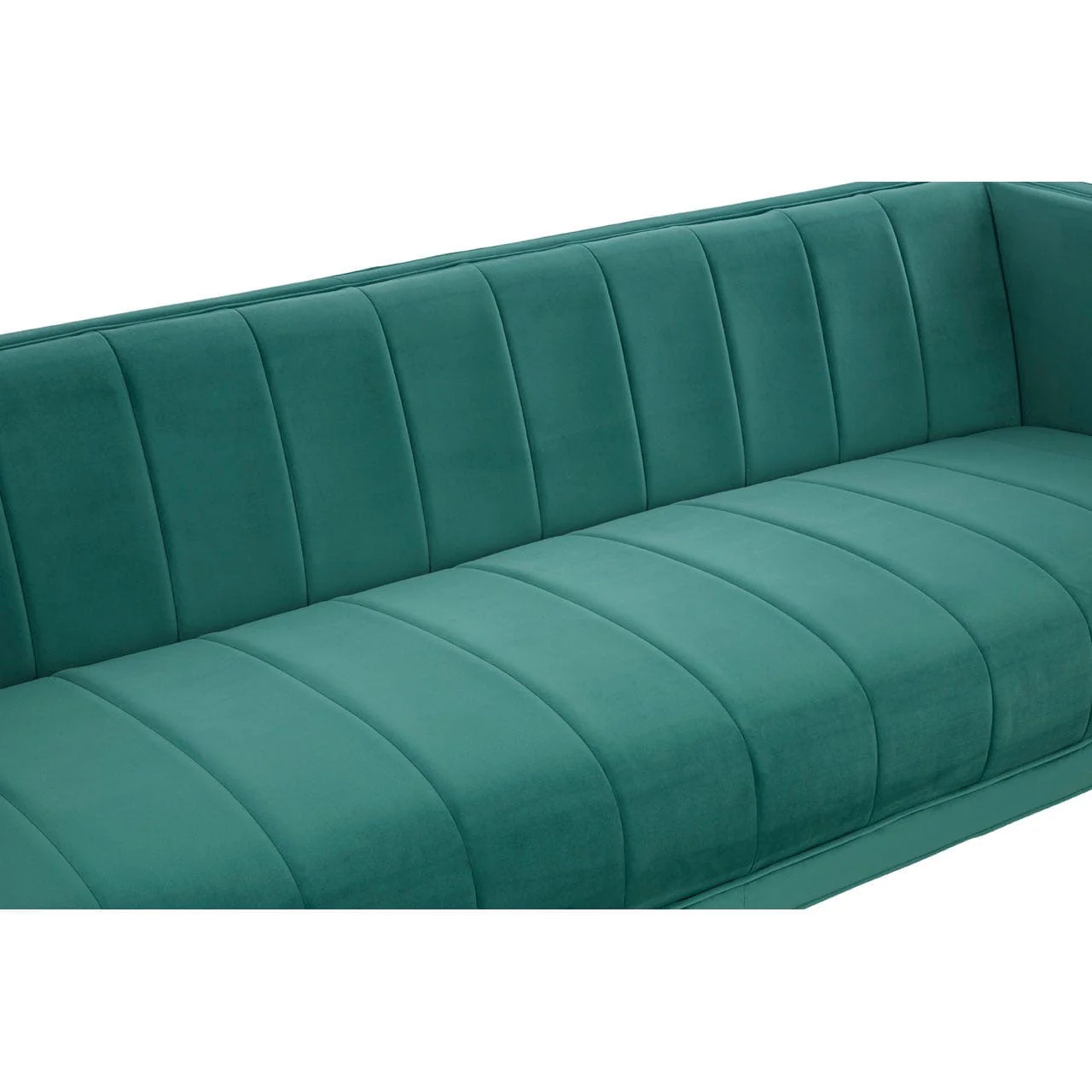 Otylia 3 Seat Green Sofa - Image 7