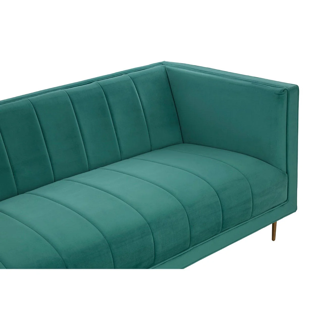 Otylia 3 Seat Green Sofa - Image 8