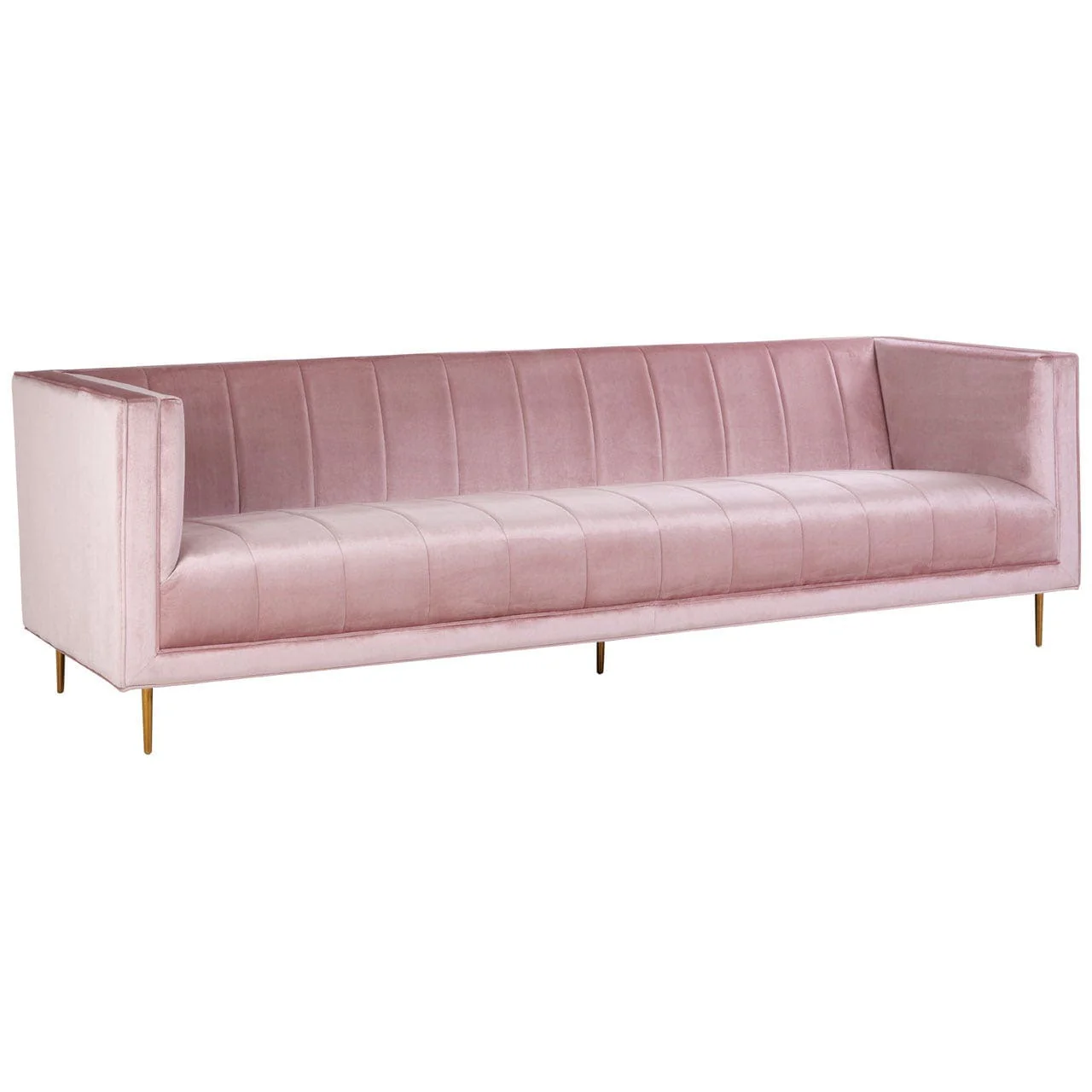 Otylia 3 Seat Pink Sofa - Image 3