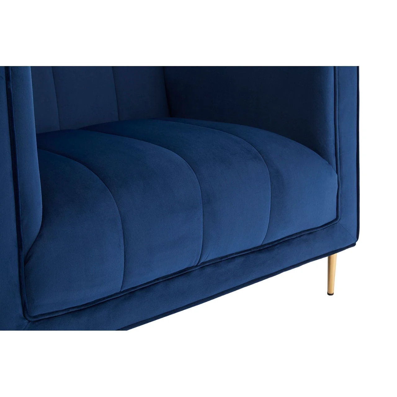 Otylia Deep Blue Velvet Armchair - Image 6