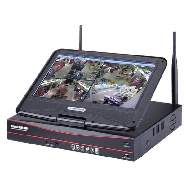 Outdoor Wireless IP Camera System WIFI NVR (4 IP Cameras with a NVR. 4CH 720P Wireless IP Camera & 10inch Monitor) No HD included. - Image 2