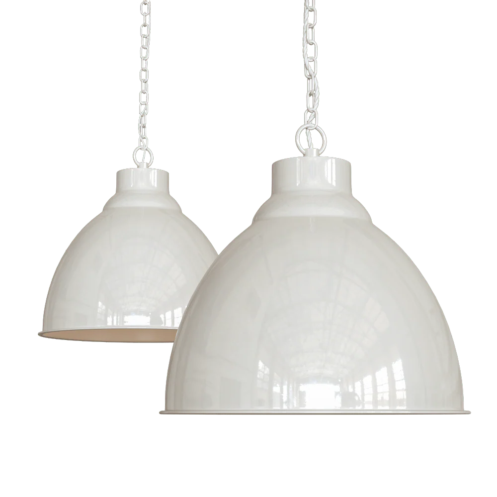 Oxford Vintage Pendant Light Clay White Cream