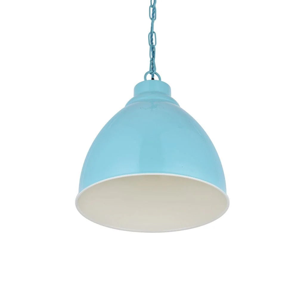 Oxford Vintage Pendant Light Duck Egg Blue Turquoise - Image 2