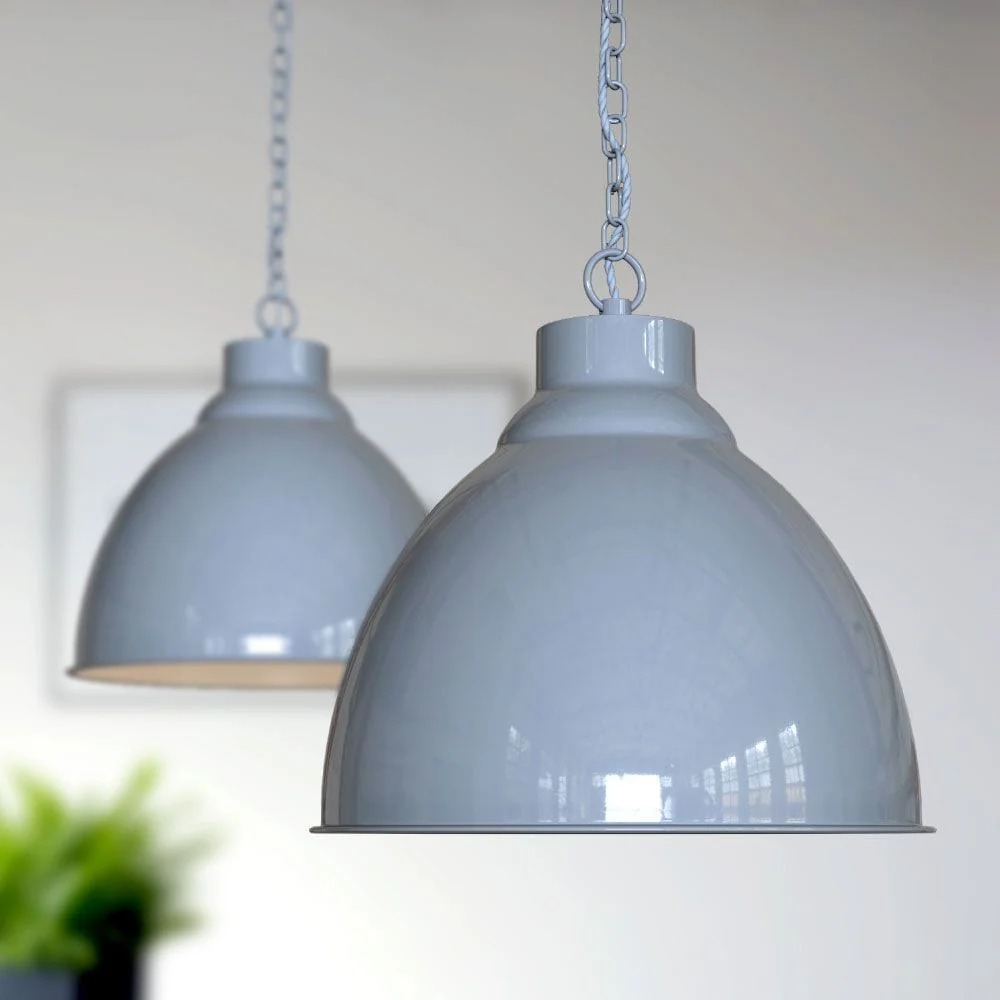 Oxford Vintage Pendant Light French Grey - Image 2
