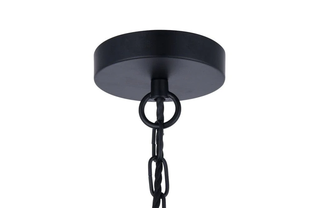 Oxford Vintage Pendant Light Matt Black - Image 6