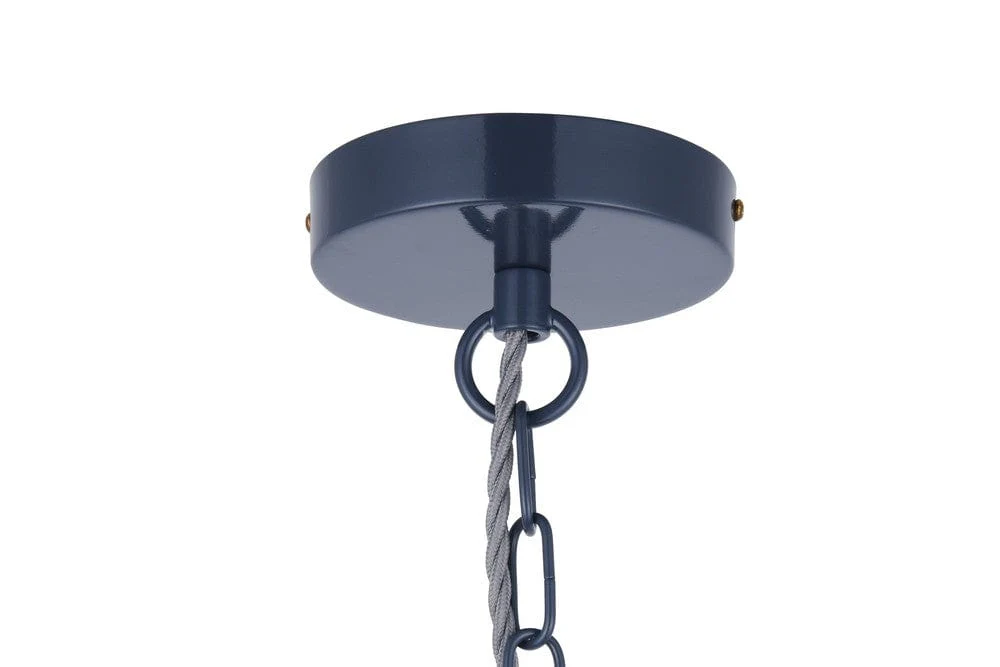 Oxford Vintage Pendant Light Squid Ink Navy Blue - Image 4