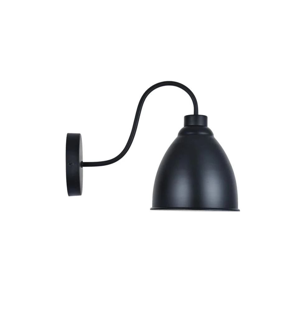 Oxford Vintage Wall Light Matt Black - Image 3