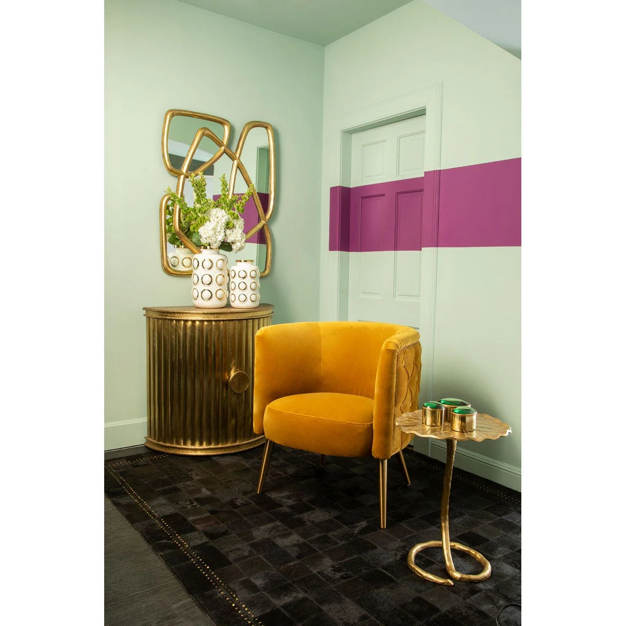 Pablo Gold Finish Wall Mirror - Image 5