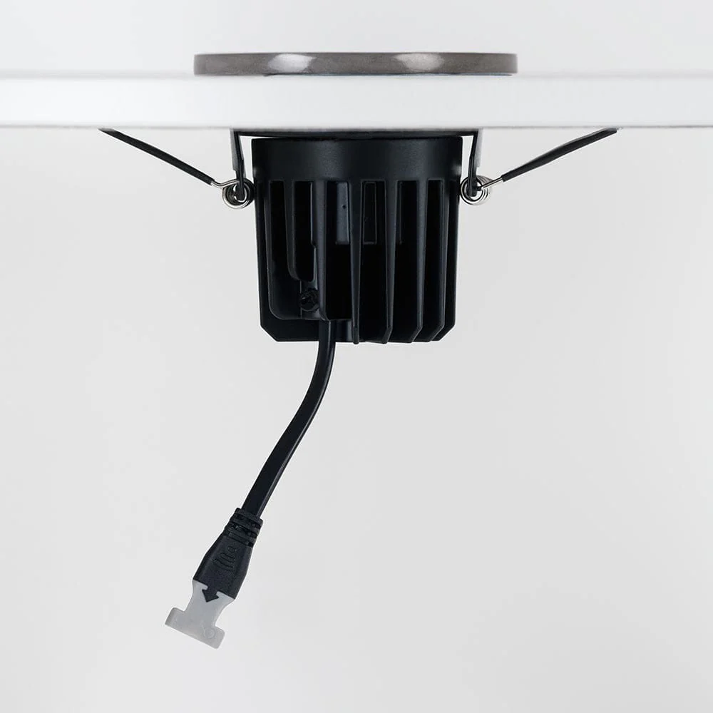 Pewter CCT Fire Rated LED Dimmable 10W IP65 Downlight - Image 3