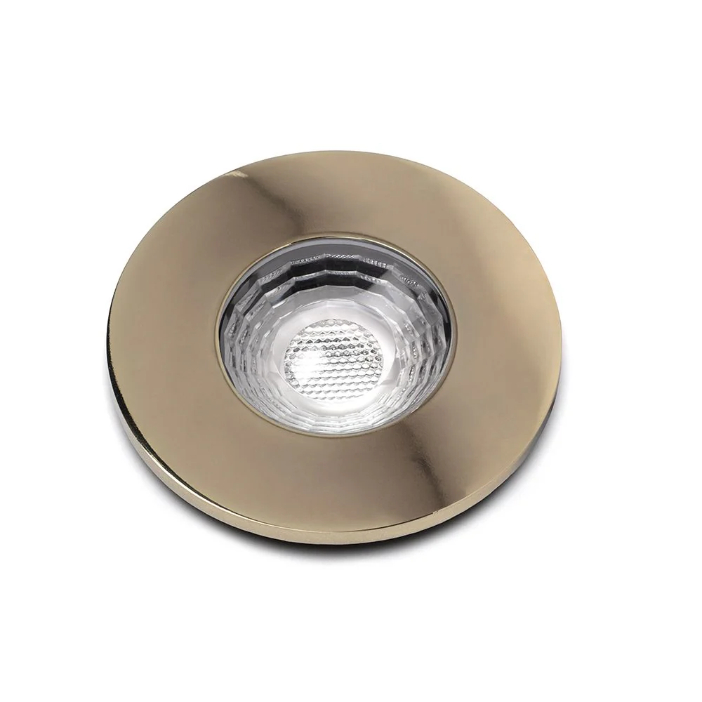Polished Brass GU10 Fire Rated IP65 Downlight - Image 2