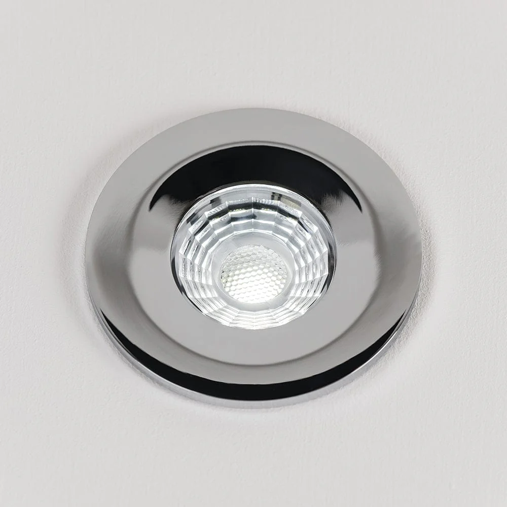 Polished Chrome CCT Fire Rated LED Dimmable 10W IP65 Downlight - Image 5