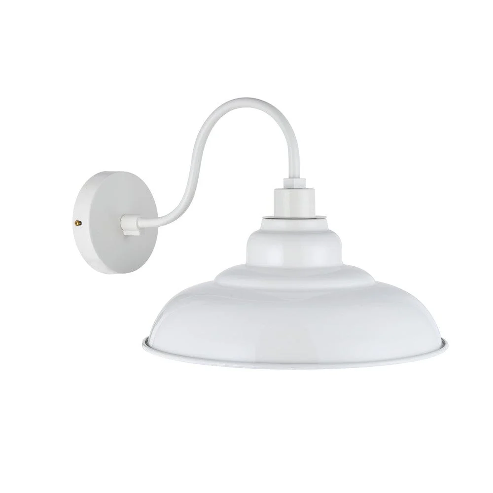 Portland Reclaimed Style Wall Light Clay White Cream - Image 3