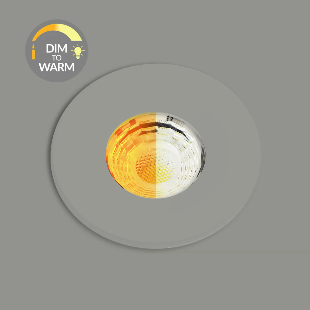Primed Paintable CCT Dim To Warm Fire Rated LED Dimmable 10W IP65 Downlight - Image 2