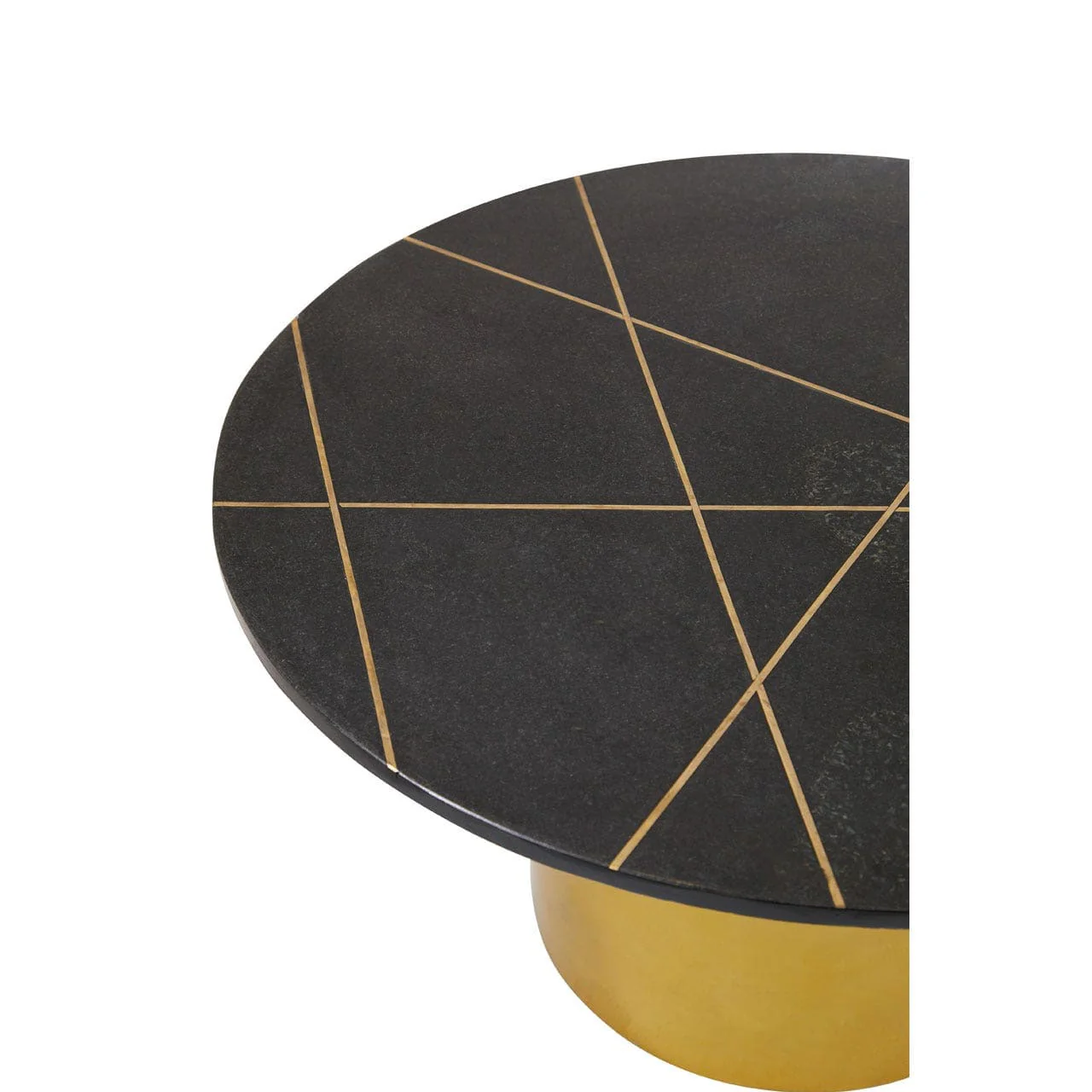 Rabia Coffee Table With Black Marble Top - Image 3