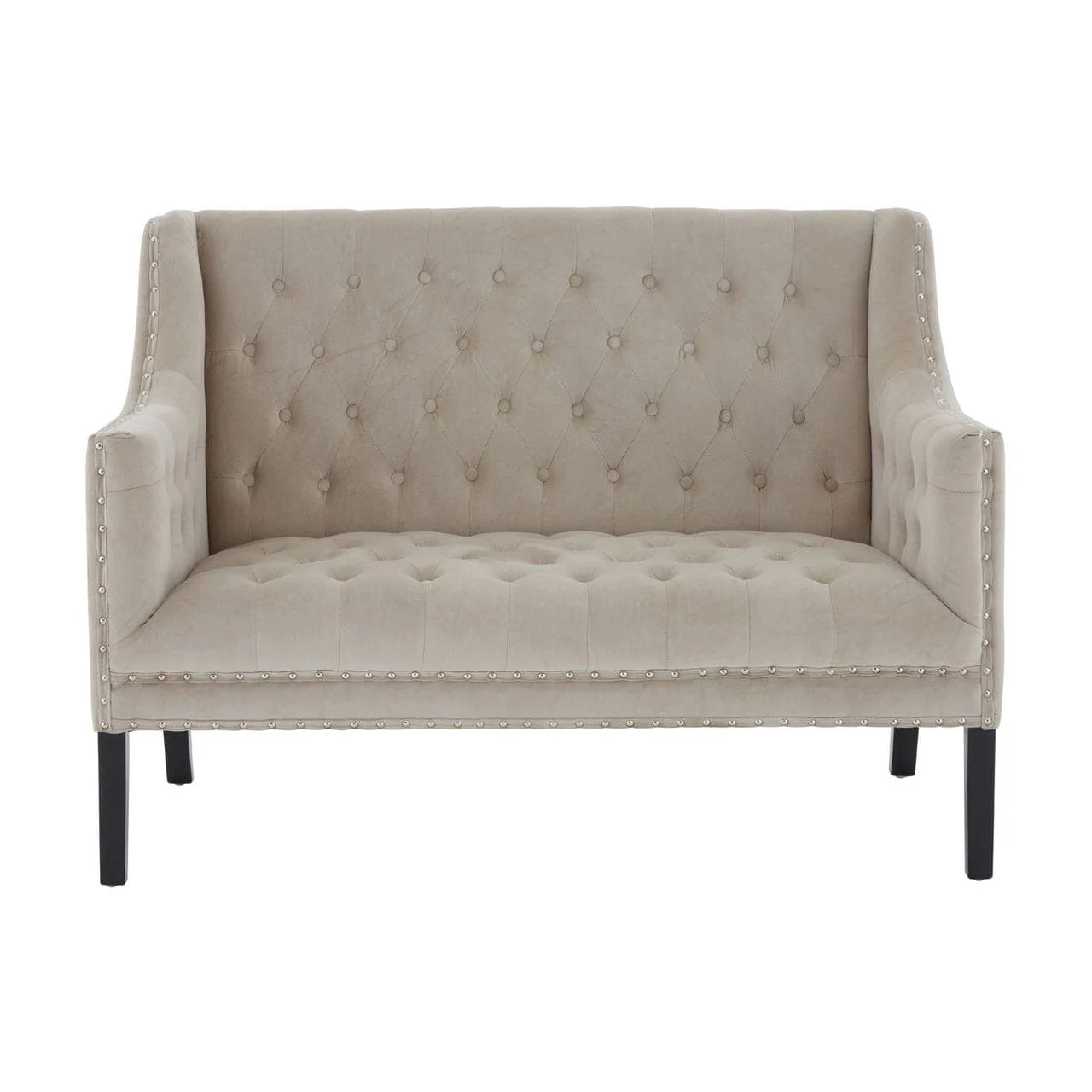 Regents Park Camel Velvet 2 Seat Sofa