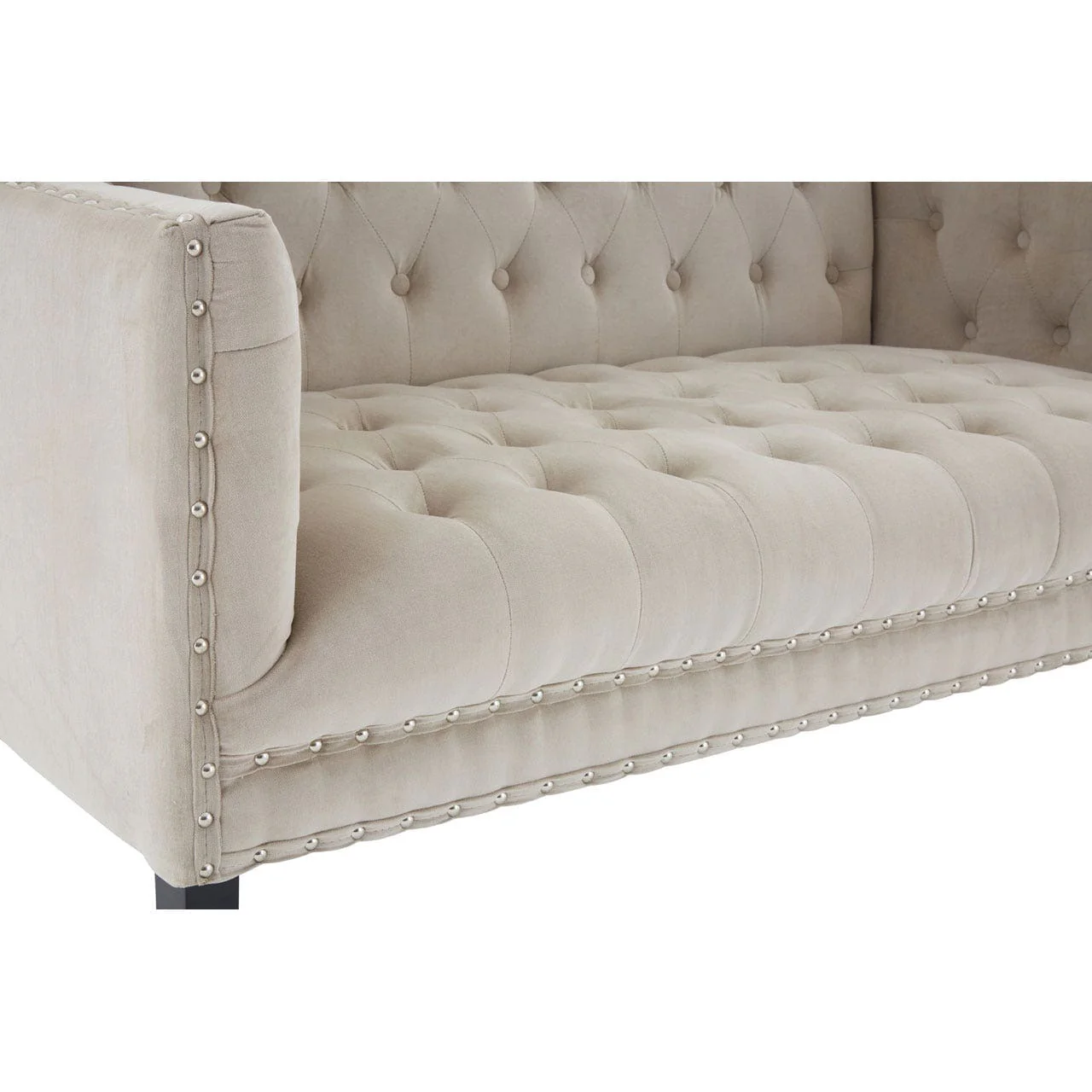 Regents Park Camel Velvet 2 Seat Sofa - Image 5