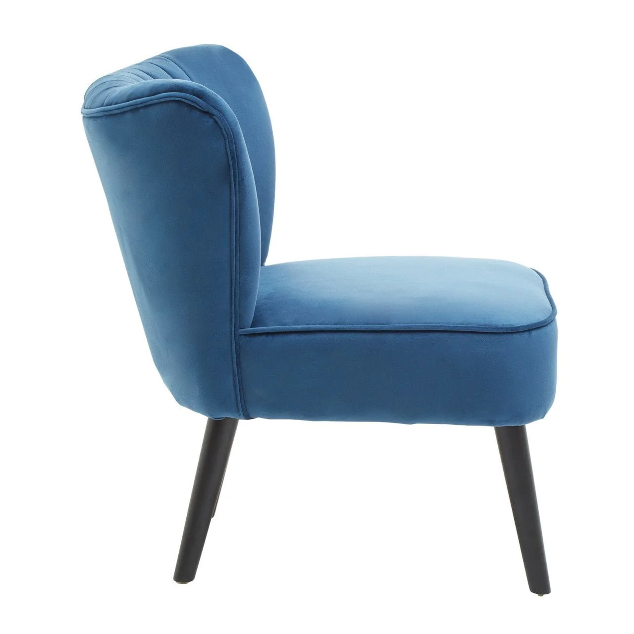 Regents Park Blue Velvet Chair - Image 3