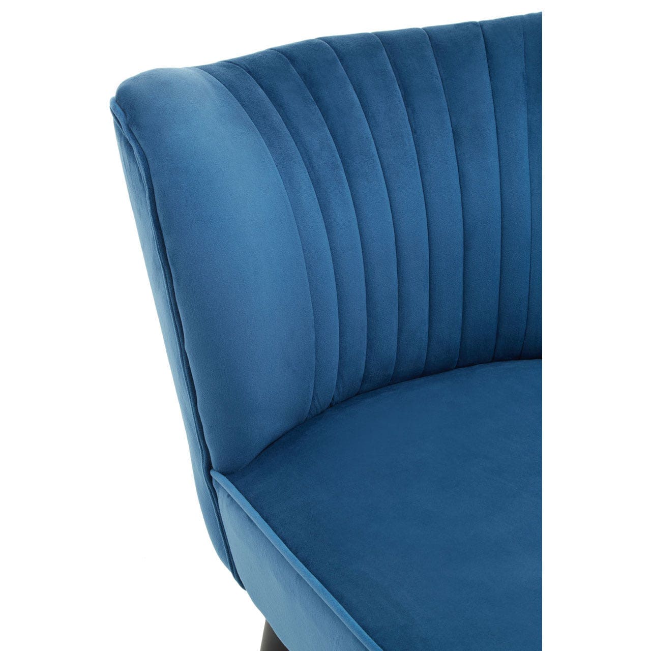 Regents Park Blue Velvet Chair - Image 5