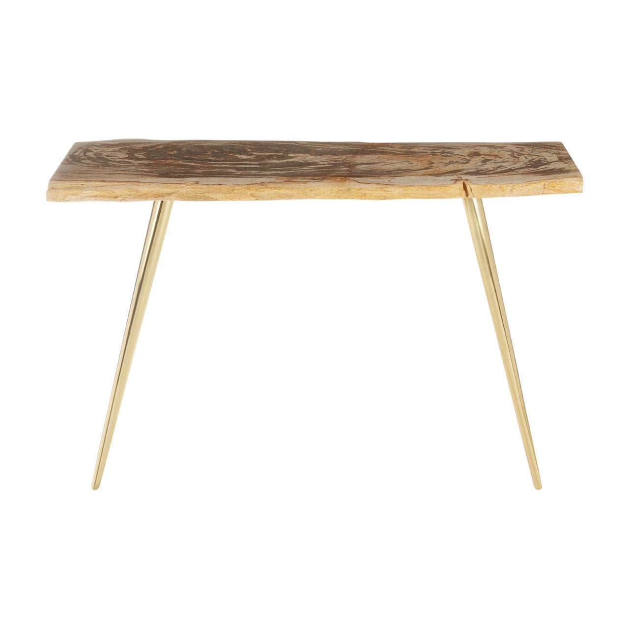 Relic Petrified Wood Console Table