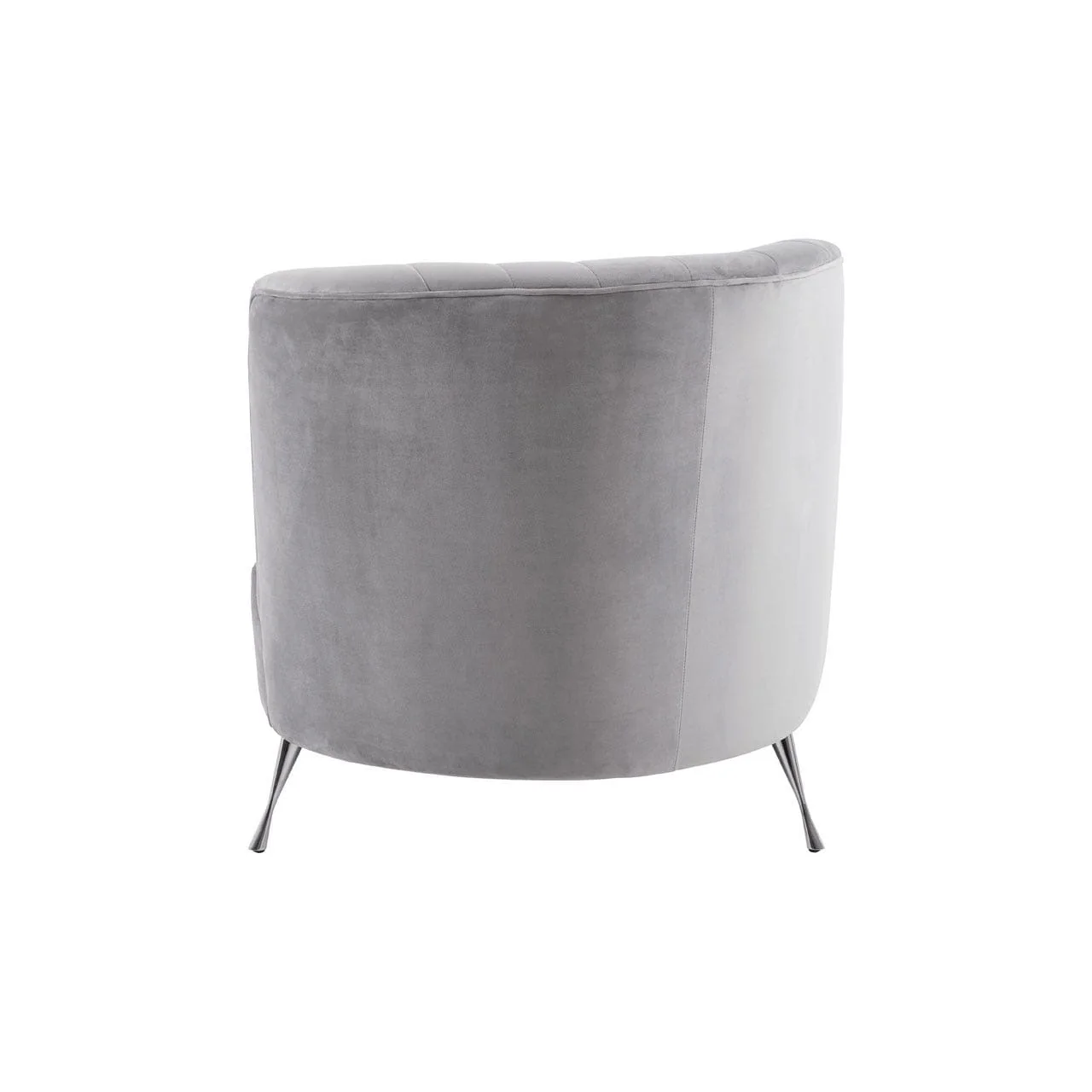 Rene Grey Velvet Chaise Longue - Image 5