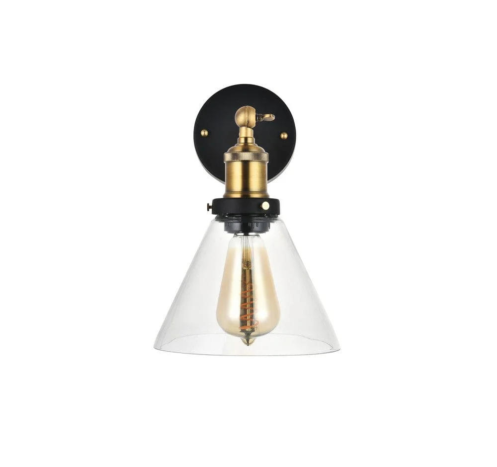 Romilly Clear Glass Funnel Wall Light - Image 4